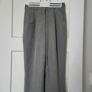 Womans Gray Pinstripe Pants
